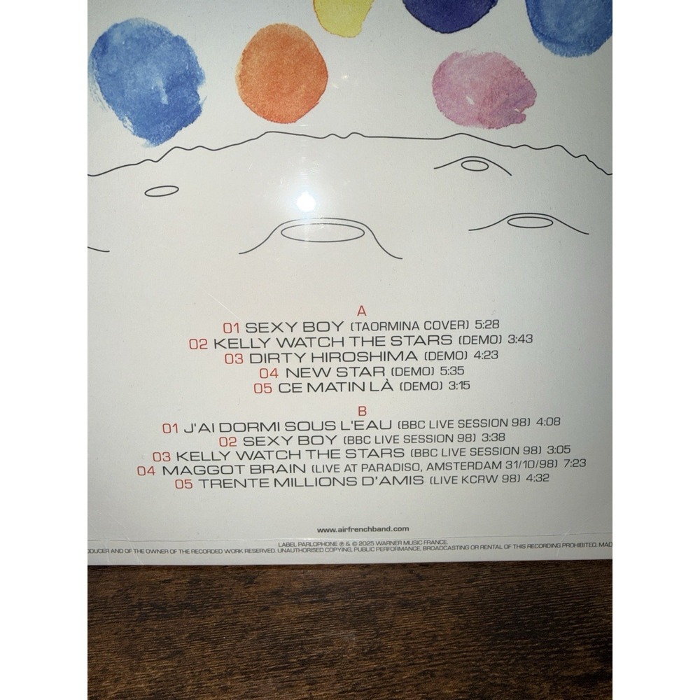 AIR - MOON SAFARI LIVE & DEMOS WHITE VINYL LP Record STORE DAY - Picture 3 of 3